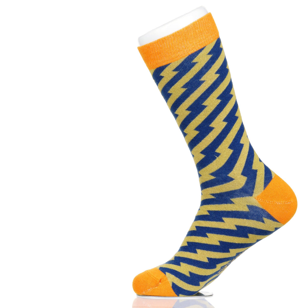 Blue White Zig Zag